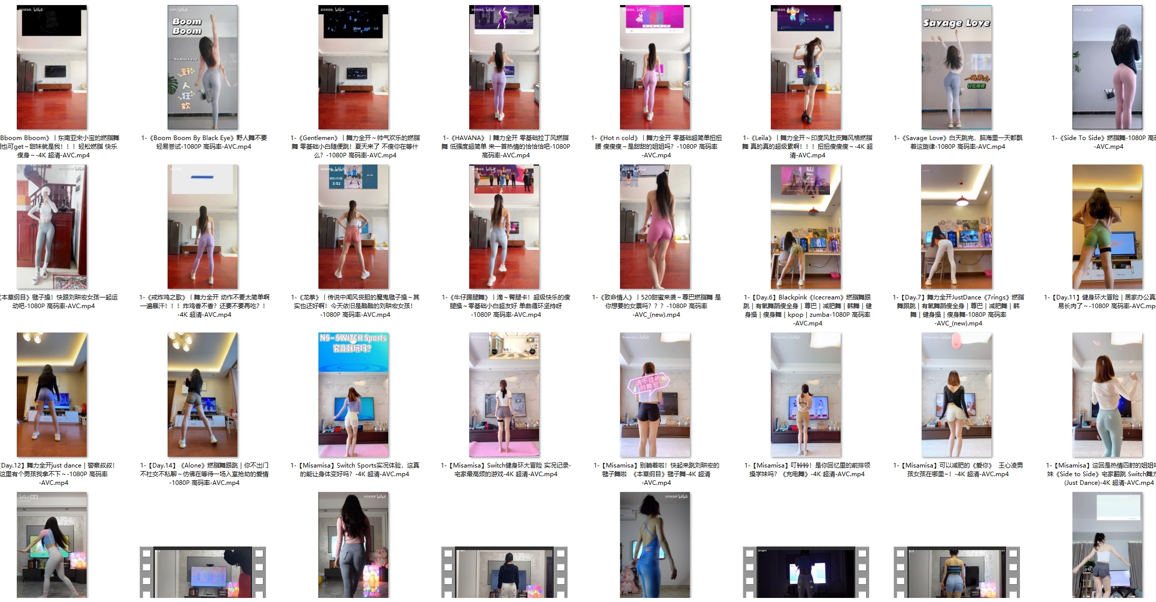 B站的瑜伽健身妹子合集 [23G]-预览图片